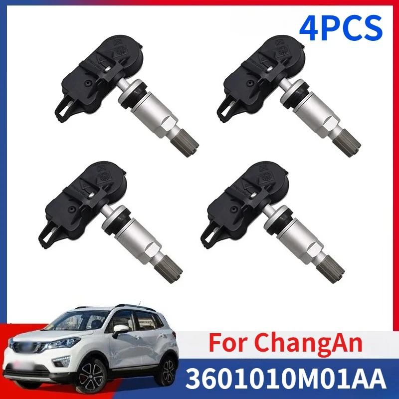 

4PCS/Lot Tire Pressure Monitor Sensor 3601010M01AA For 2017-2018 CHANGAN CS15 CS75 CS95 EADO XT TPMS 433MHZ