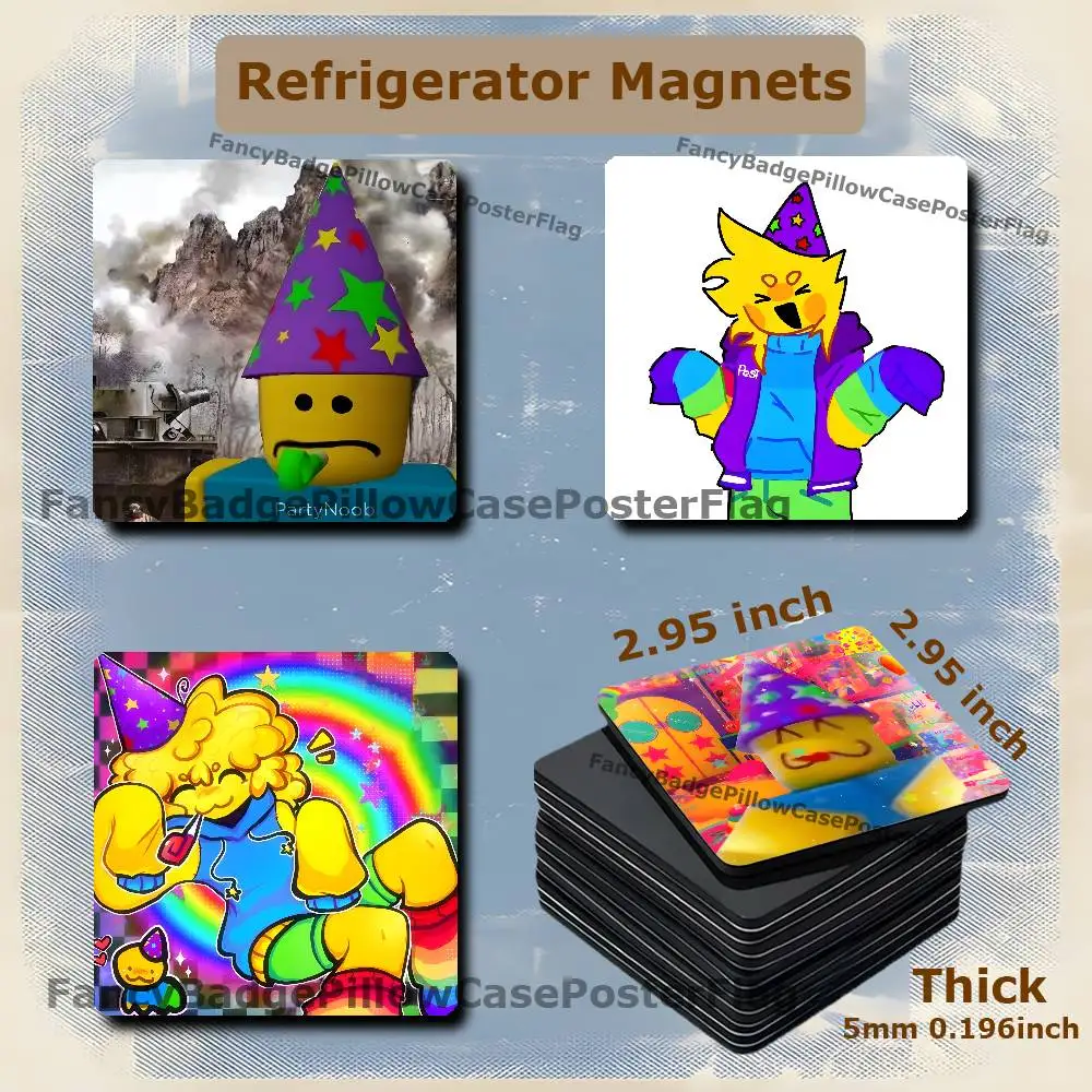 Poob Game R-Regretevator 75mm Refrigerator Magnet Magnetic Ins Style Home Decoration Gift Personalized Creative Magnetic