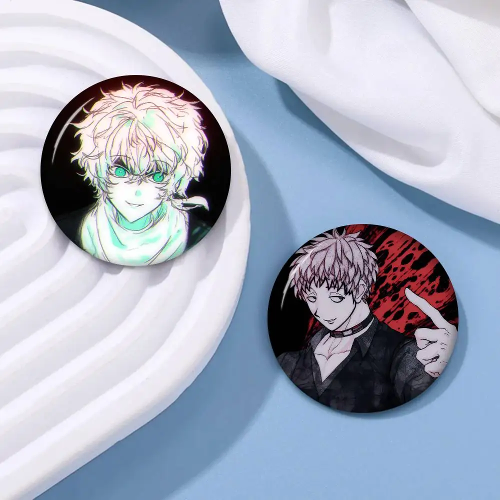 Anime Your T-Turn to D-Die   Soft Button Pin Round Metal Badge Lapel Pin Parts Gift Friends Kid Jewelry