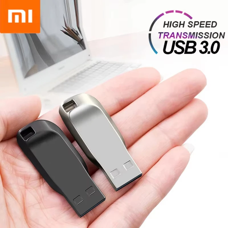 정품 샤오미 펜 드라이브, USB 3.0 플래시 메탈 드라이브, 1TB 대용량 고속 전송 스토리지, 방수 메모리 U 디스크, 2 TB