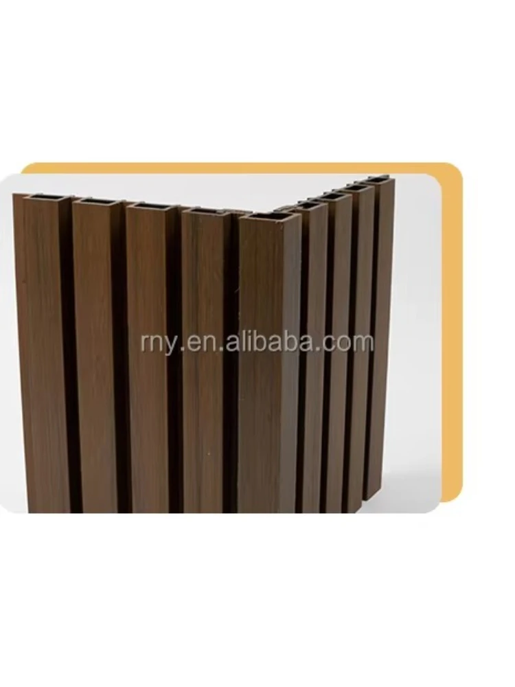 Customized waterproof wood plastic exterior wall panel used for building facade cladding and outdoor decorative corrugated board