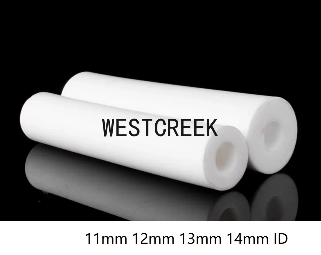 WESTCREEK 12 13mm 14mm ID PTFE straight pipe F4 run pipe rigid tube polytef hard polytetrafluroethylene Hollow sleeve drivepipe