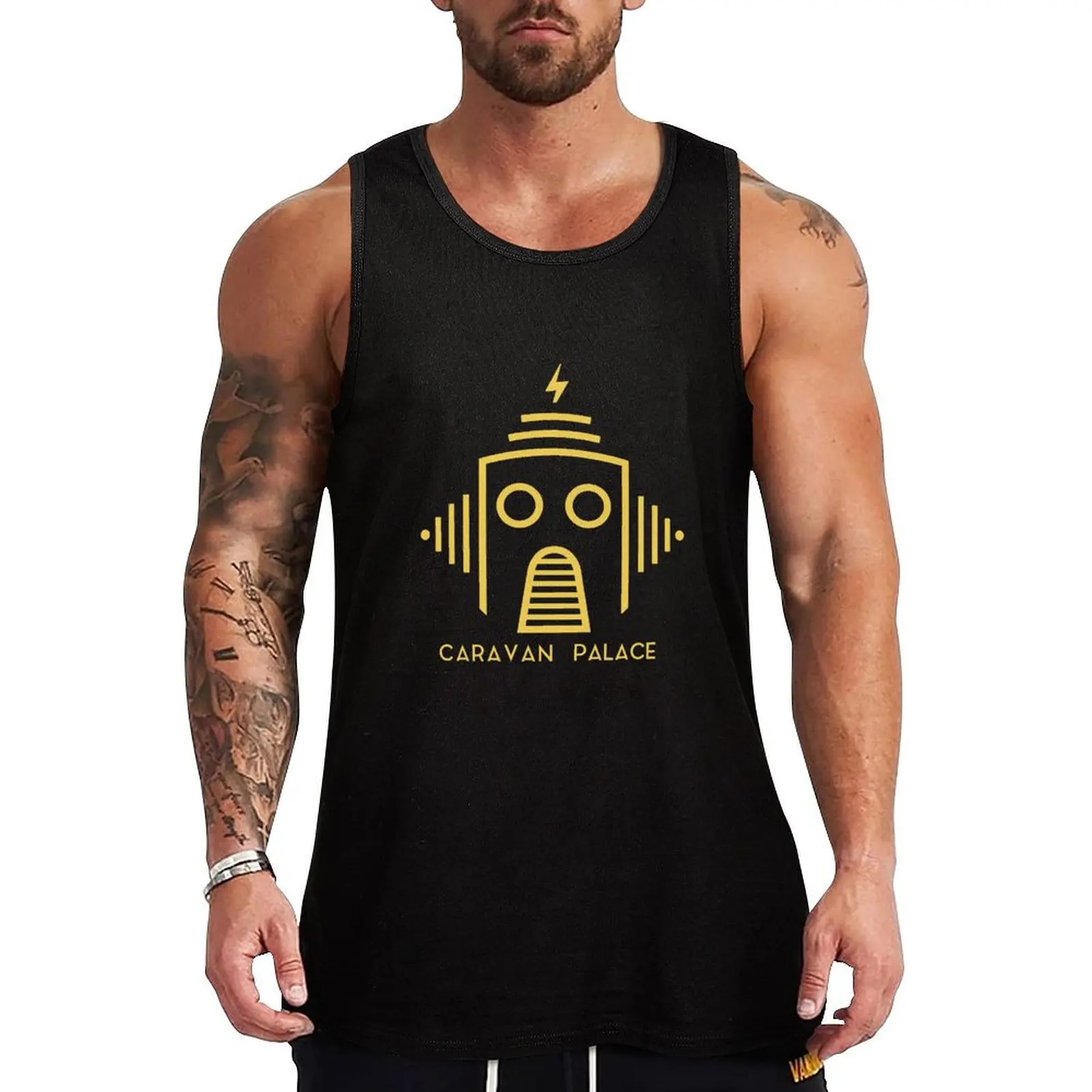 caravan palace Tank Top t-shirts for Men's gym Japanese t-shirt