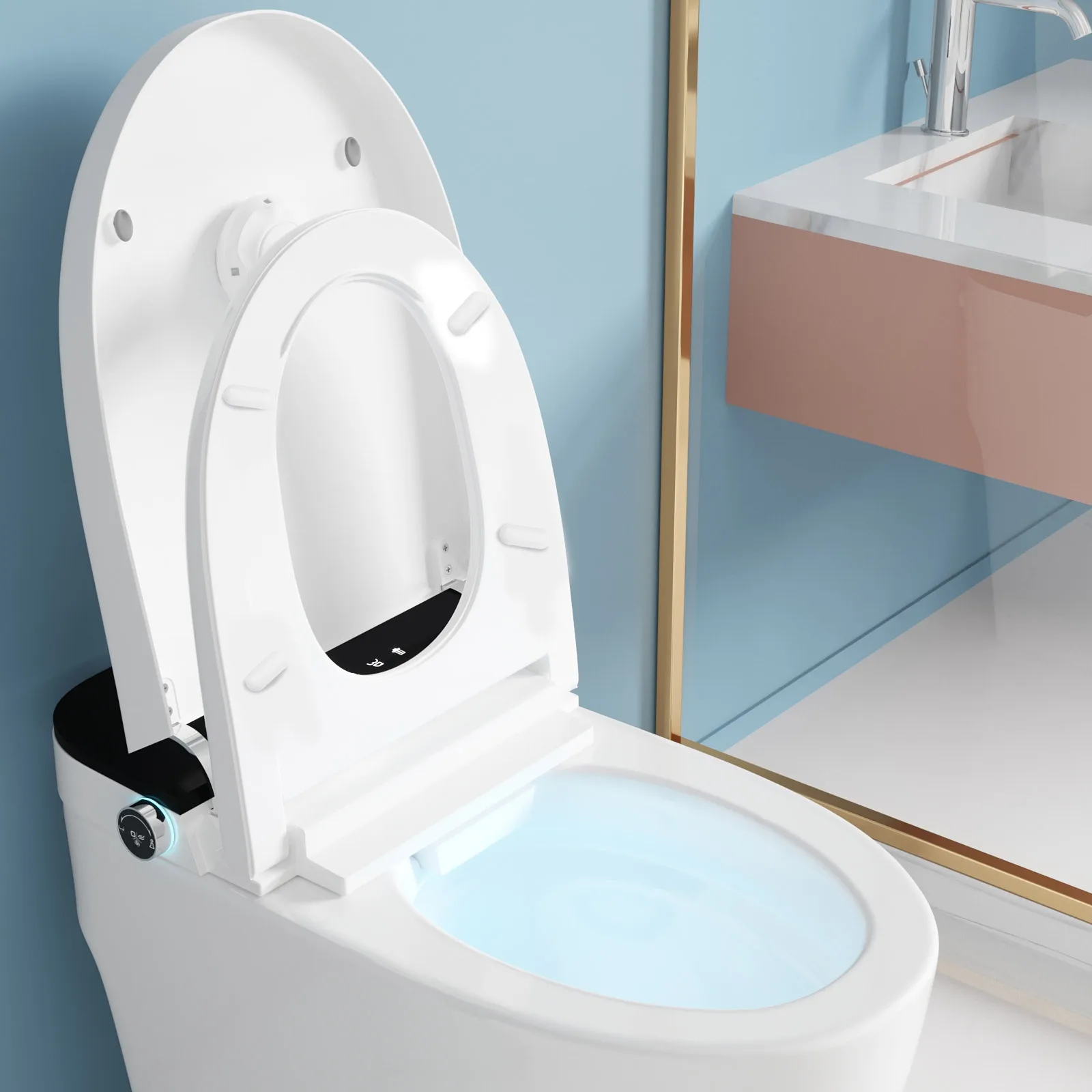 

8Pcs Toilet Seat Buffers Replacement Kit Quick-Drying Durable Toilet Lid Seat Pads for Bathroom Home Use Bidet Parts Replacement