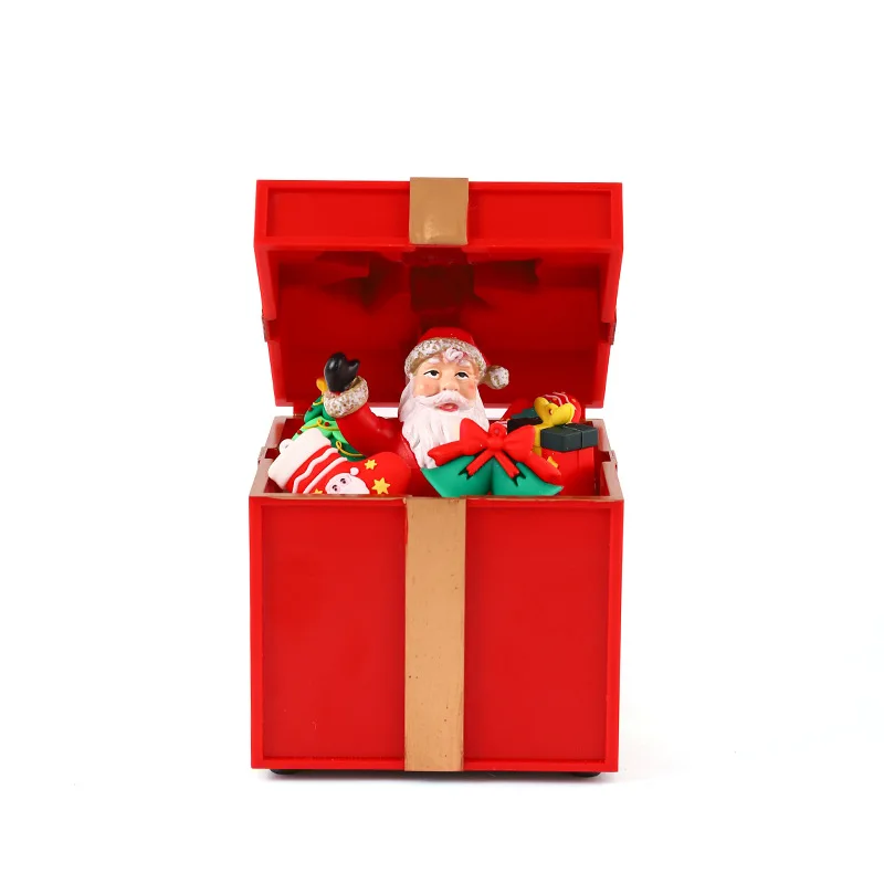 Christmas Luminous Band Music Gift Box Ornament Christmas Music Box Elderly Gift Pack Gift