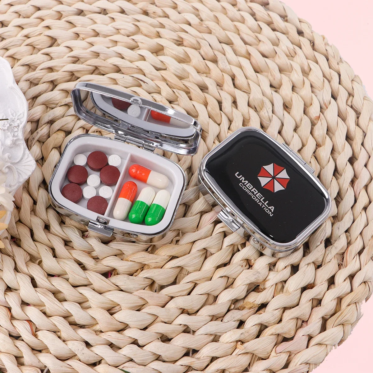 Movie Game Style Metal Pill Storage Tin Box, Moisture Resistant Medicine Container, Personalized Fashion Portable Storage Case