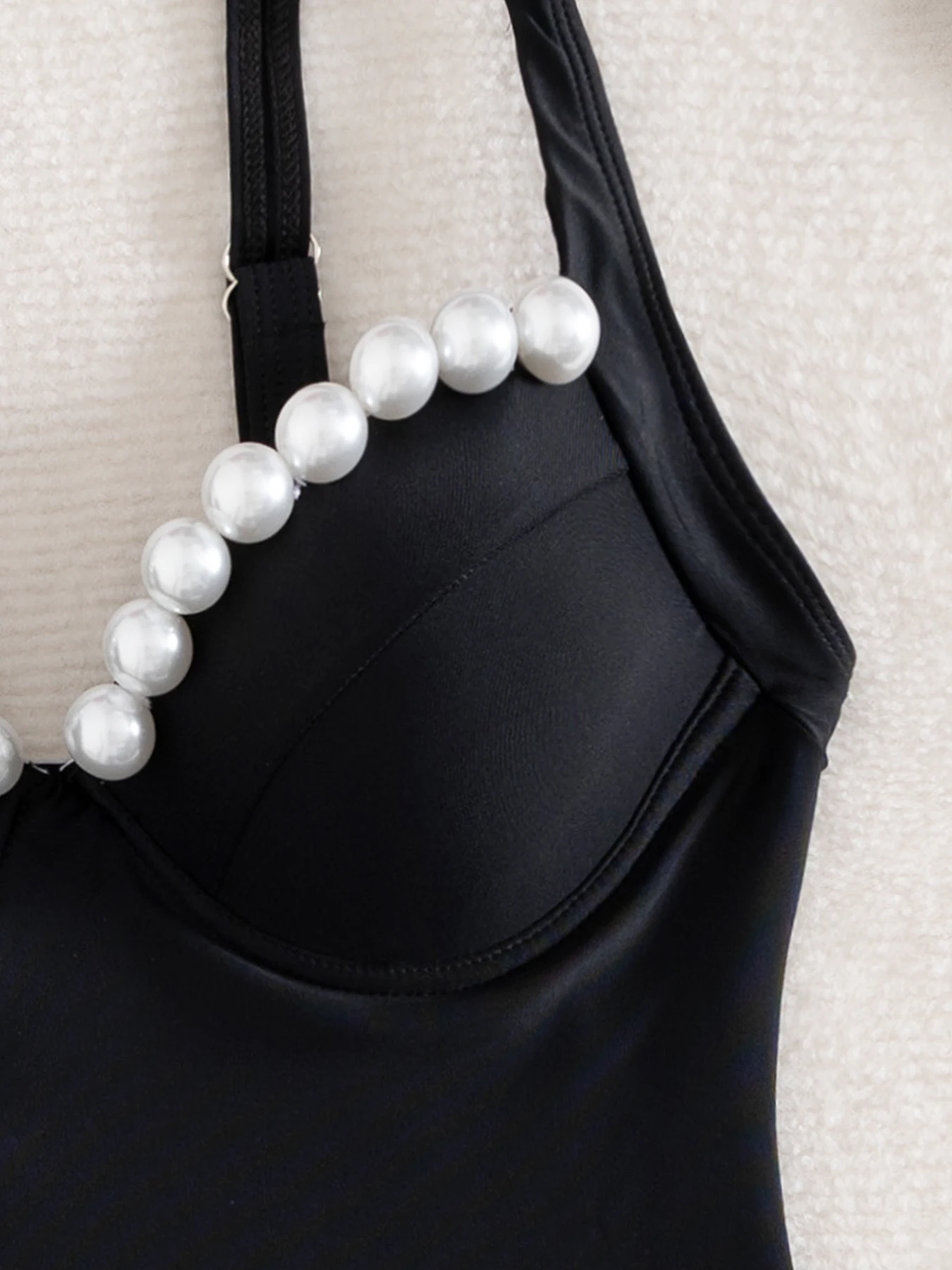 موضة حبة الصلبة كوب المرأة قطعة واحدة ملابس السباحة مثير سيدة الأسود ارتداءها ملابس السباحة الإناث ثوب السباحة عطلة بحر 2026 #3