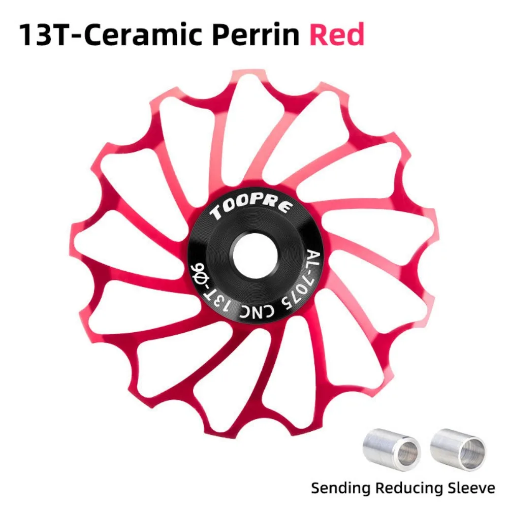 

11T/13T Bicycle Rear Derailleur Bearing AL7075 CNC Positive Negative Tooth Bike Rear Derailleur Pully Ceramic Bearing Pulley
