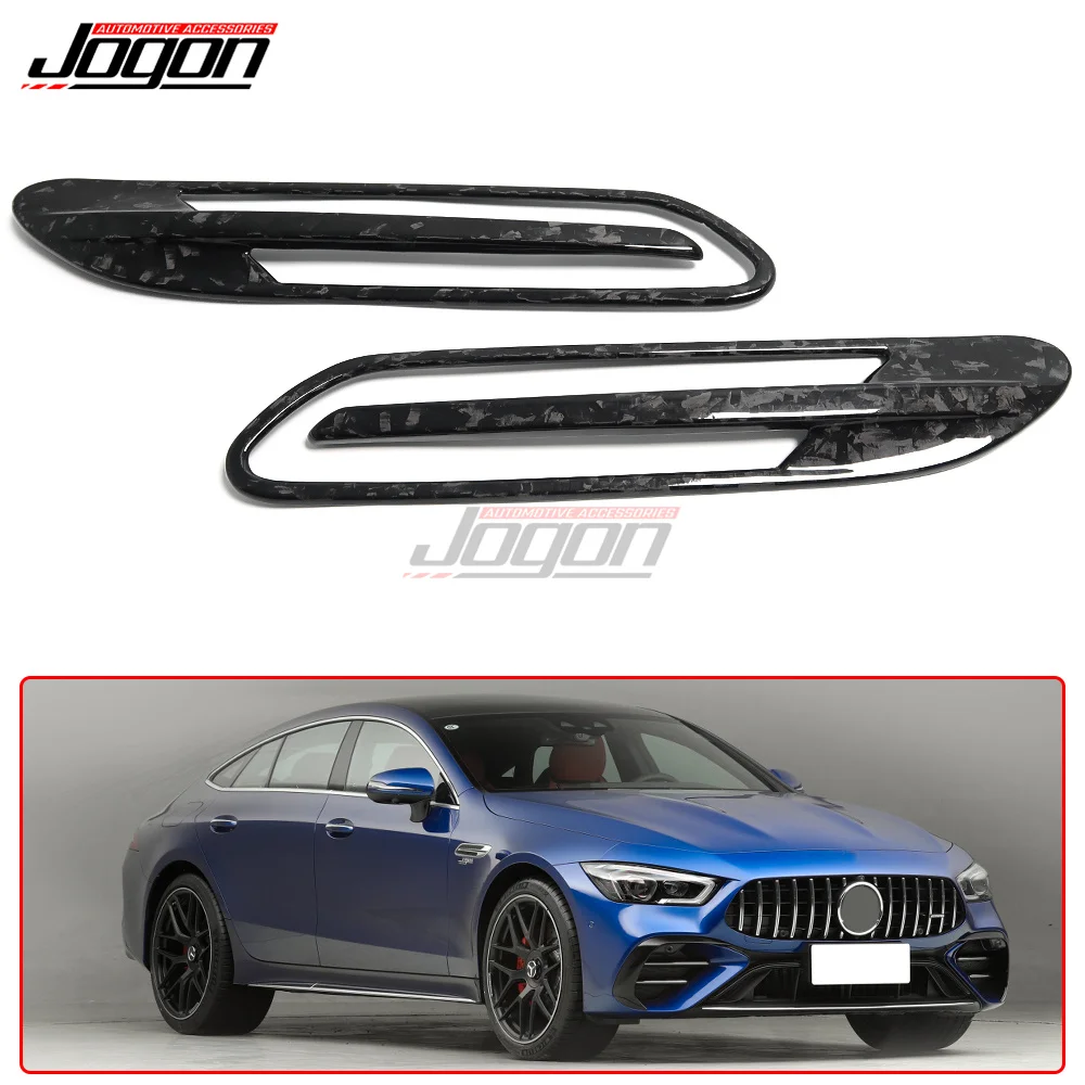 

2 шт. кованое карбоновое боковое крыло, разделитель вентиляционного отверстия для Mercedes AMG GT43 GT53 GT63 X290, 4-дверный купе 2018-2022