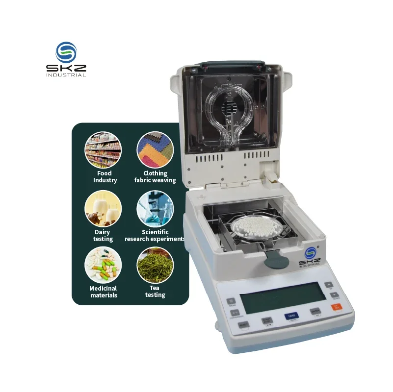 SKZ111L-5 Digital Automatic Halogen Plastic Heating Moisture Portable Moisture Analyzer Moisture Tester