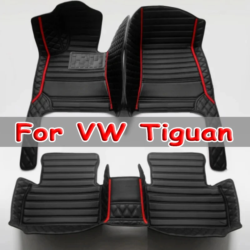 Floor Mats For VW Tiguan Allspace AD BW 2017~2022 Waterproof Carpet Car Floor Mat Tapis Voiture Car Accessories Interior