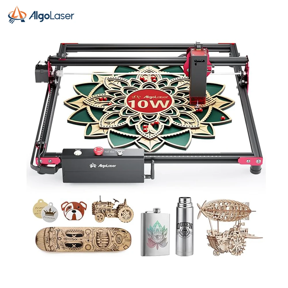 Ortur AlgoLaser DIY KIT 5W 10W Laser Marking Machine for Furniture Craftsmanship Wood Plywood Plastic Leather Stainless Steel