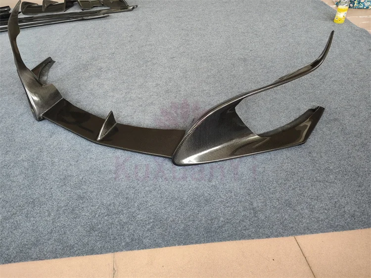 لسيارات BMW I8 ترقية Tc نمط ألياف الكربون المصد الأمامي حافة طقم الجسم الخلفي سبويلر التنانير الجانبية الناشر الخلفي #4