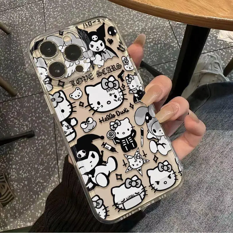 Custodia per telefono originale Hello Kittys Kuromi per Xiaomi Redmi 13 12 12C 10 10C 9 9A 9T 9C 11T Poco X3 X4 X5 Pro NFC GT 4G 5G Cover