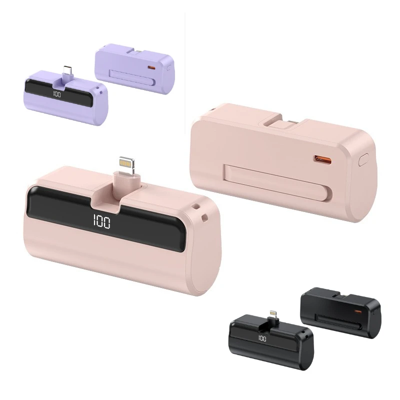 

Портативный блок питания 10000 мАч, мини-банк питания с цифровым дисплеем и кронштейном, внешний аккумулятор для IPhone, Xiaomi, Huawei