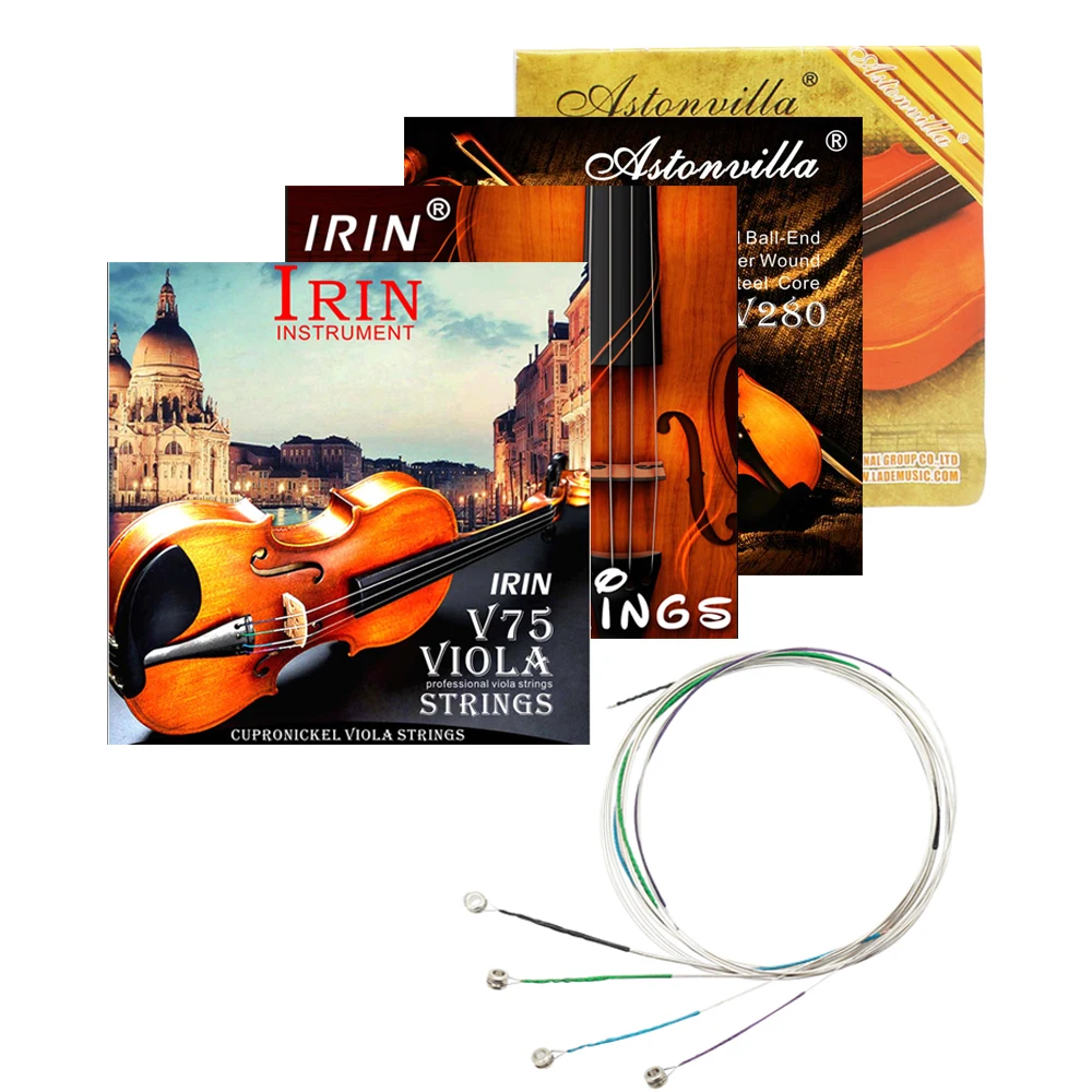 Viola Strings Stainless Steel Wire Nickel Chromium Wound Viola Repair Multiple Replacement Stringed Instrument Accessories