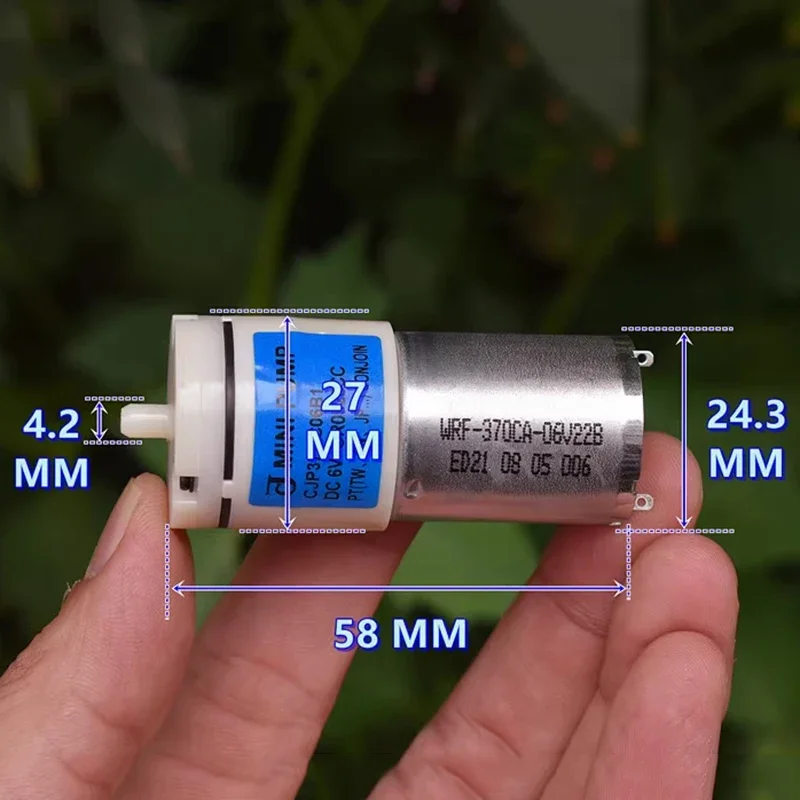 CONJOIN CJP37-C06B1 تيار مستمر 3.7 فولت 5 فولت 6 فولت محرك صغير 370 مضخة هواء مايكرو 27 مللي متر مضخة أكسجين لتقوم بها بنفسك نافخة مراقبة ضغط الدم خزان الأسماك