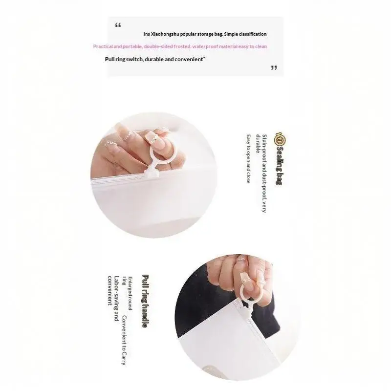 10 Stück multifunktionale Reise-Organizer-Taschen, Kosmetik- und Toilettenartikel-Taschen, Reißverschlusstaschen geeignet für Reisen und Camping. – Detail 9