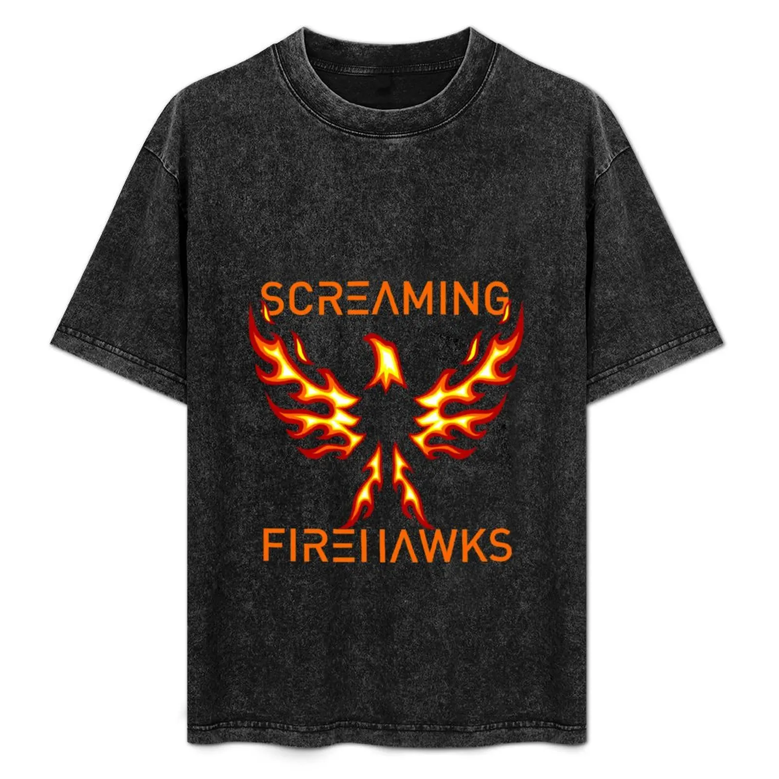 Минималистичная футболка Screaming Firehawks For The Expanse, мужские футболки с рисунком аниме, мужские футболки