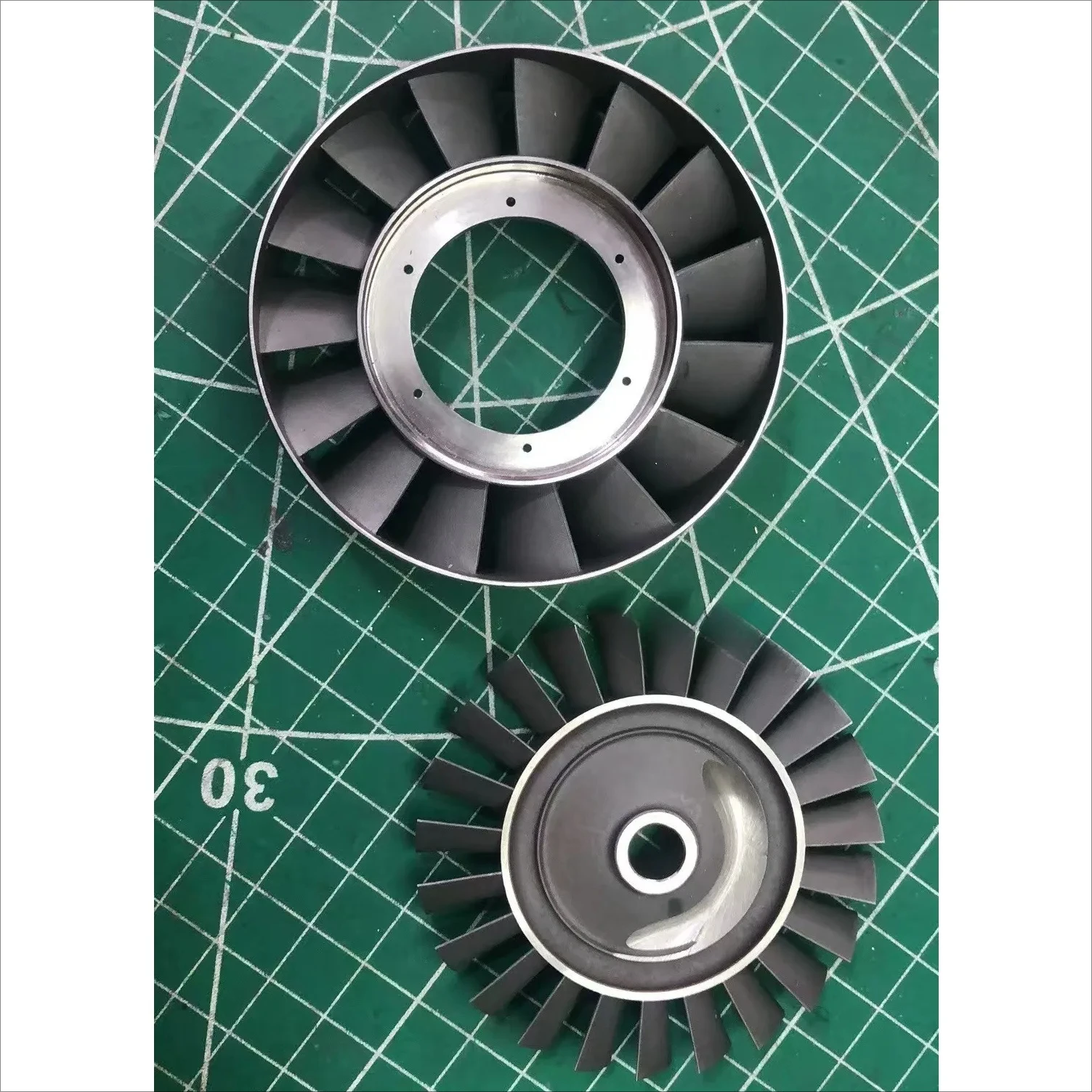 Dia 70mm Turbine Wheel and NGV for 18KG Thrust RC Mini Turbo Jet Engine GR180 DIY Spare Parts