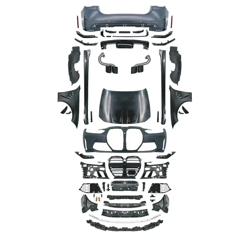 

BMW 4 Series G22 G26 425i 430i Modified M4 Large Nostril Surrounded Front Bar Rear Bar Fender