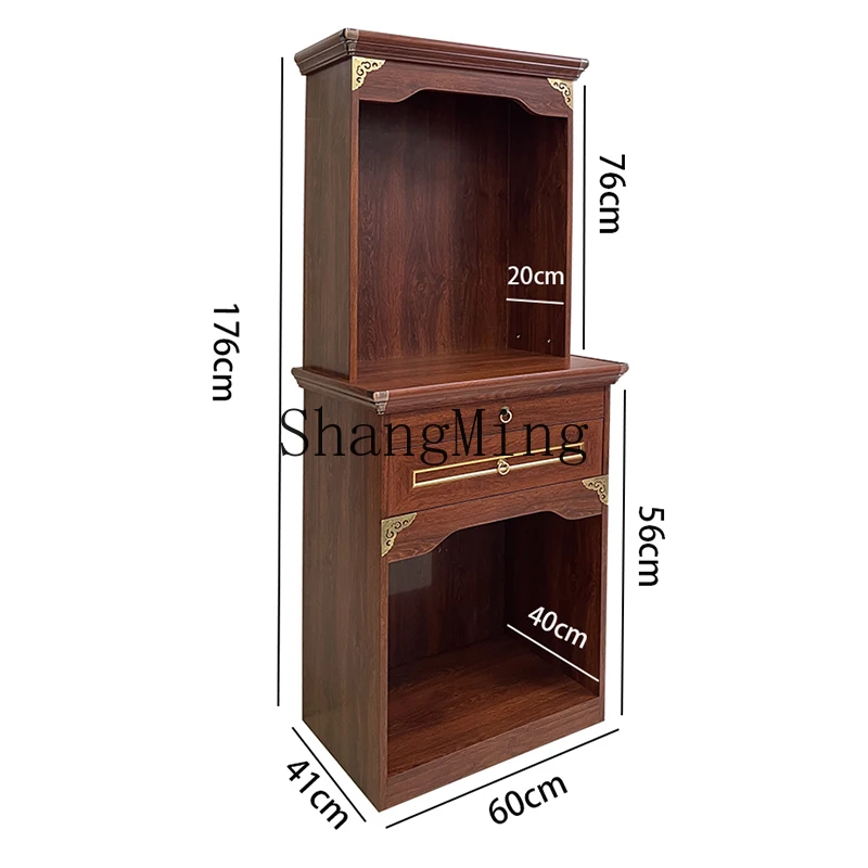 CL  Offering Table Shrine Aluminum Alloy Standing Cabinet Simple Modern New Chinese Case Storage Cabinet