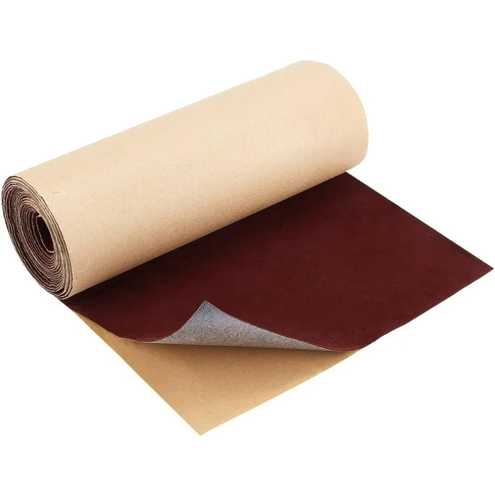 157.5x10 inch Saddle Brown Self Adhesive Velvet Flock Liner Soft Velvet Liner Fabric Sticky Back Sheets