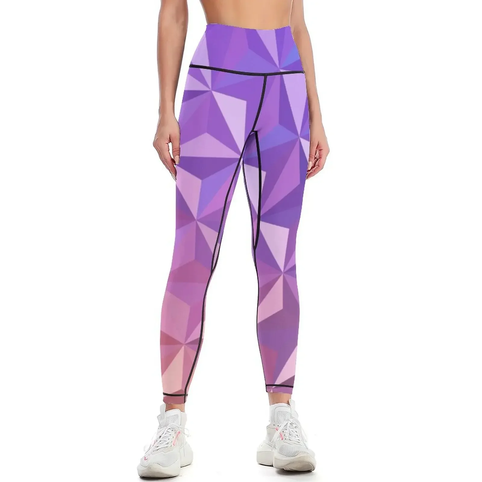 

Low Poly Spaceship Earth (Sunset) Leggings gym's clothing sports tennis for Women sports Womens Leggings