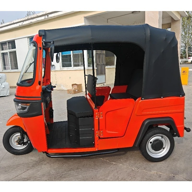Electric Tricycle Passenger and Cargo Semi Closed Three-wheel Three-wheeler Cart