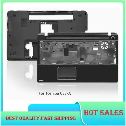 New/Org For Toshiba Satellite C55 C55-A C50-A C55D-A Series Palmrest Upper cover Touchpad /Bottom case cover