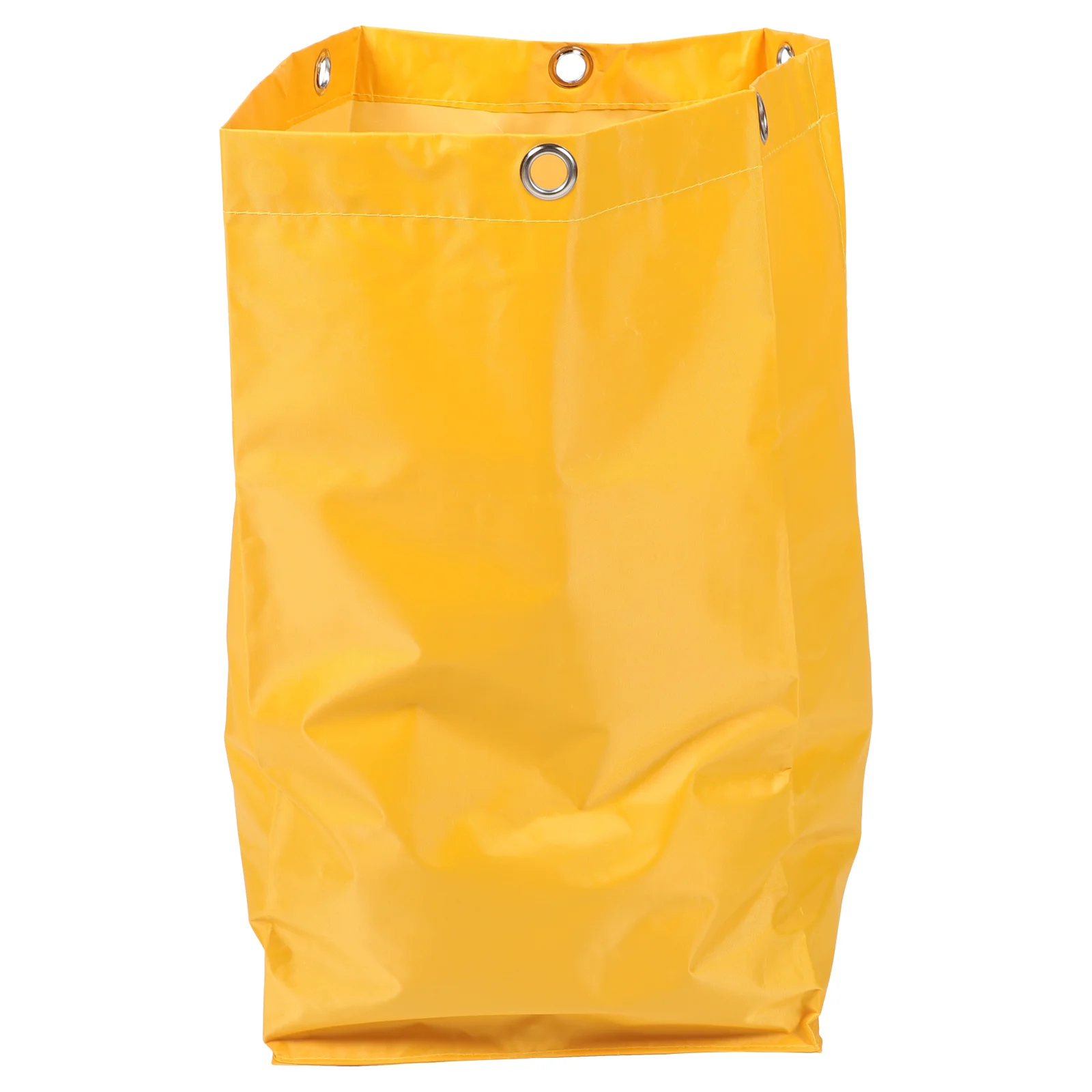 Trash Bags Can for Car Canvas Janitorial Cart Pouch Cleaning Housekeeping Replacement Trolley Yellow Work