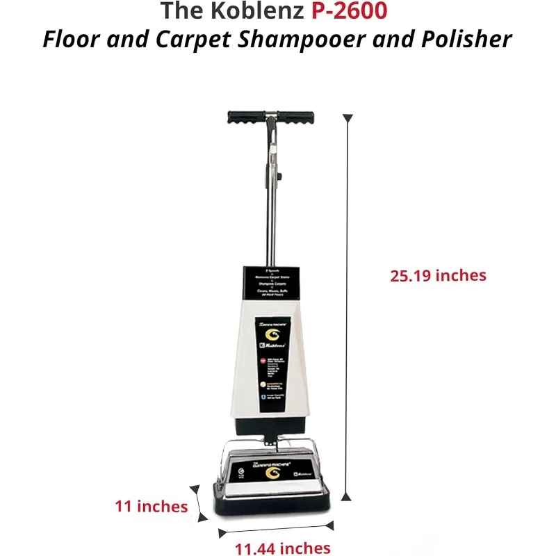 Koblenz P-2600 แชมพู/เครื่องขัดพื้นและพรมเชิงพาณิชย์