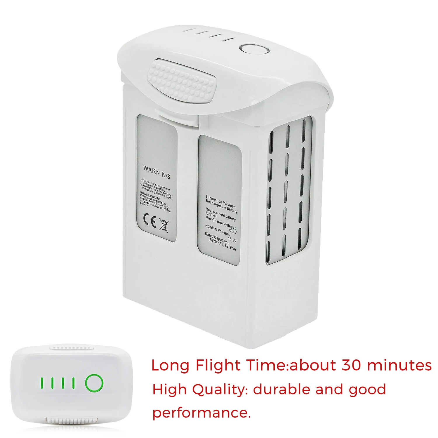 Fast Shipping 5870mAh High Capacity Intelligent Flight Battery for DJI Phantom 4 Pro Advanced 15.2V lithium iron battery