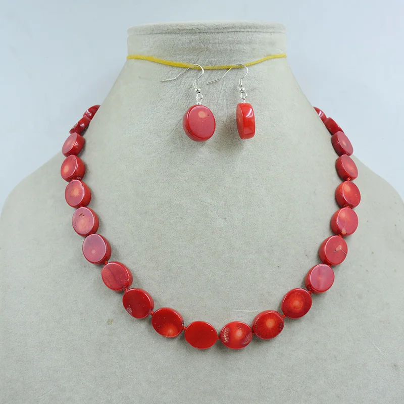 6MM 100% Genuine  Red Coral Necklace. gift for wife or Mum 17\