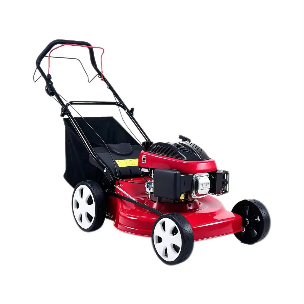 7HP Hand Push Lawn Mower, 173cc Engine 51CM Cutting Width, 20-80mm Adjustable Height 60L Grass Bag