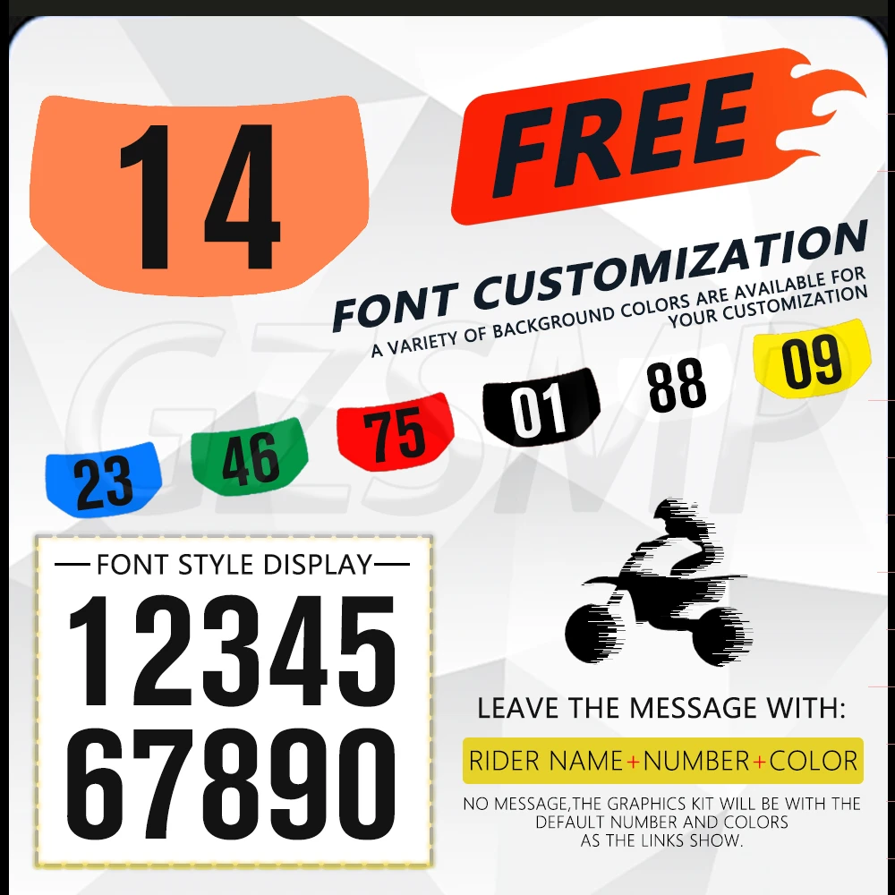 Fit for Honda TRX450R TRX 450R Fourtrax 2004-2018 TRX 450 R ATV  Deco Sticker Graphics Backgrounds Decals Kit