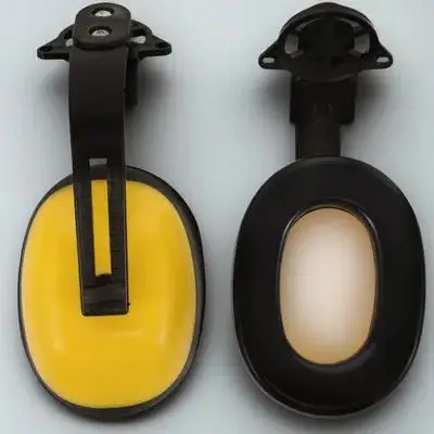 

1 Pair Soundproof Ear Muffs Industrial Noise Isolation Hearing Protection For Construction Hard Hat Use Adjustable Comfortable