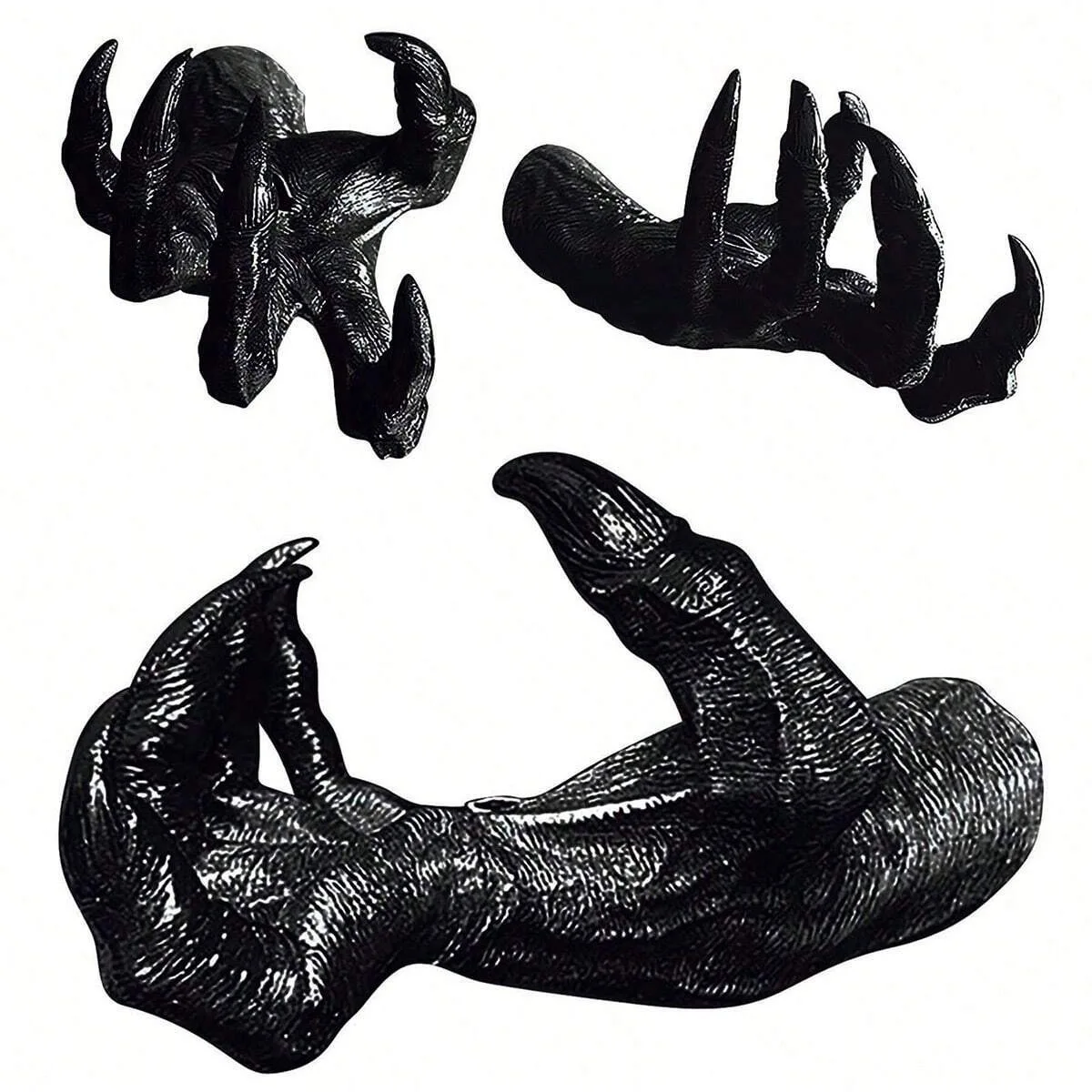 1pc-Resin Demon Claw Hand Witch Arm Holder,  Pendant Halloween Decor Wall Hanging Accessory Craft Supplies for Home Decoration