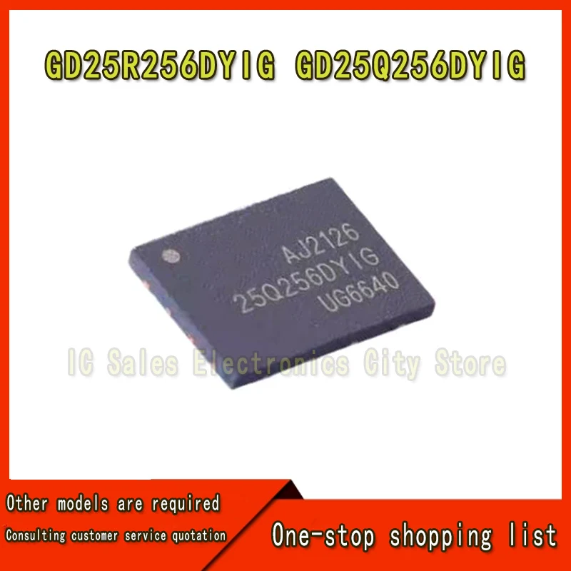 (1 Stuk) 100% Nieuwe GD25R256DYIG GD25Q256DYIG 25R256DYIG 25Q256DYIG QFN-8 Chipset