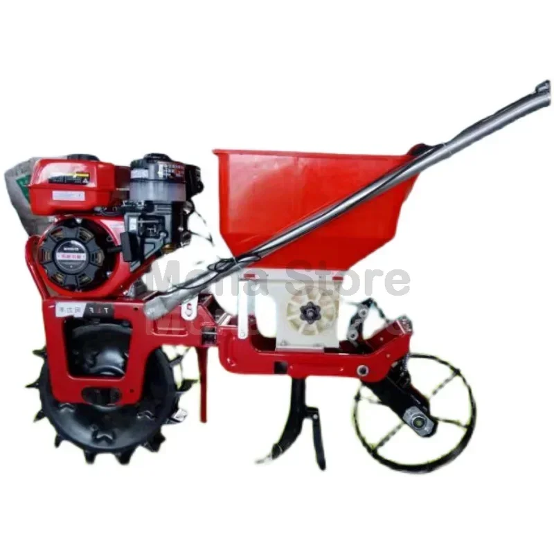 Multifunctional fertilizing and weeding gasoline micro tiller of corn seeder