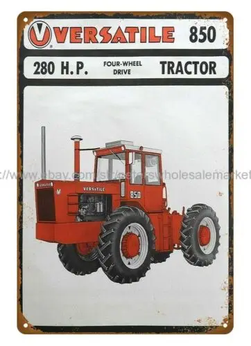 buy wall art 1973-1977 VERSATILE 850 4WD TRACTOR farm equipment metal tin sign