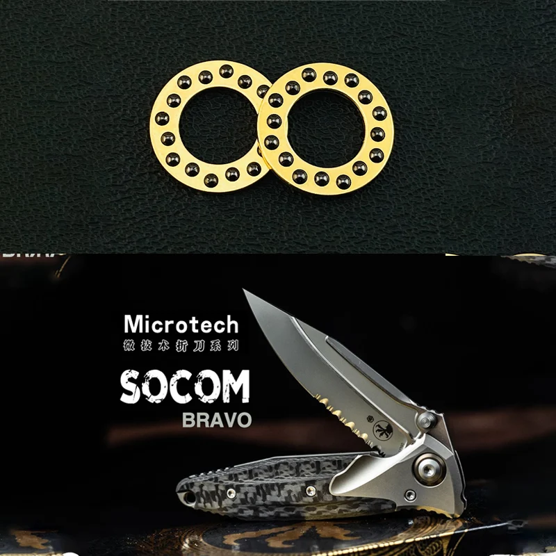 14.3MM Outer Diameter Knife Ceramic Ball Cage Bearings for Microtech Matrix Anax MSI Standard Issue Ram-Lok Matrix Socom Bravo