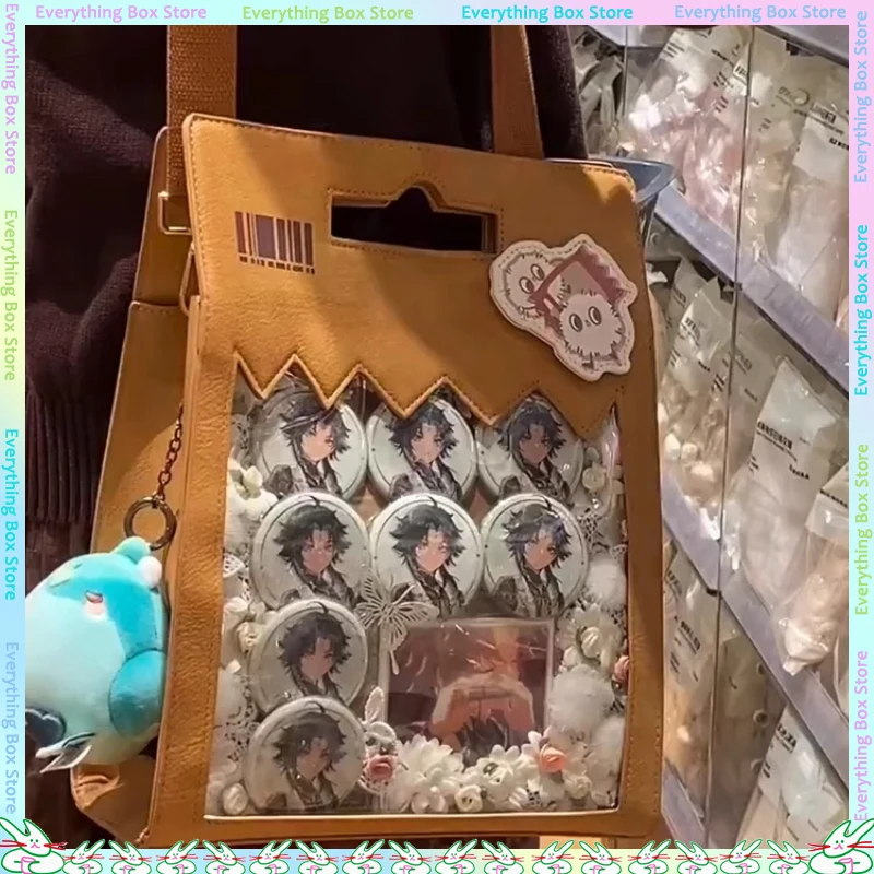 

Can Accommodate 20cm Doll Itabag For Outdoor Use Large Capacity Handbag Transparent Single Shoulder Crossbody Bag For Students