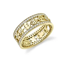 New Double Stackable Multishape CZ Rings Gold Plated Color Paved Exquisite 5A Zirconia Ring for Women Fashion Jewelry for Party