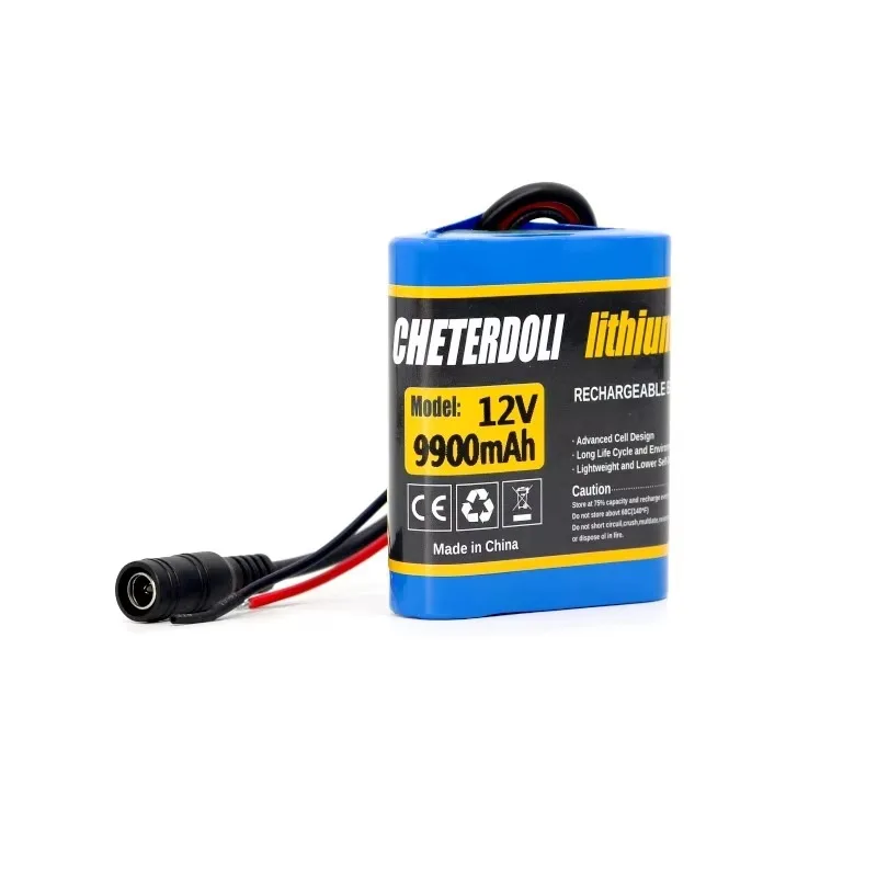 100% nowa płytka ochronna 3S1P 12V 9.9Ah akumulator 12V 9900mAh 18650 litowo-jonowy DC 12.6V super akumulator + ładowarka