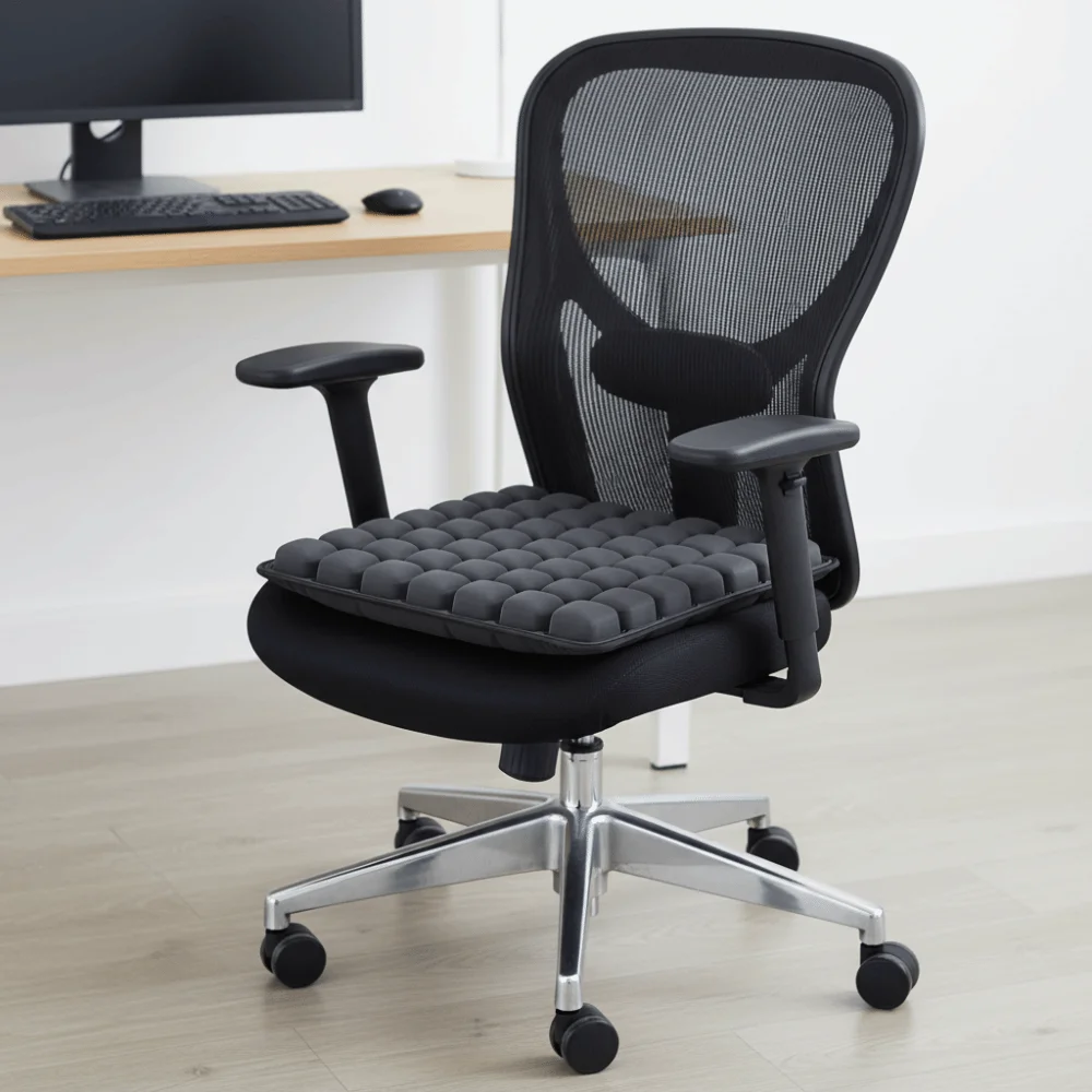 

Portable 3D Air Cell Seat Cushion Breathable Lightweight Inflatable Cushion Square Anti-bedsore Ergonomic Chair Cushion Travel