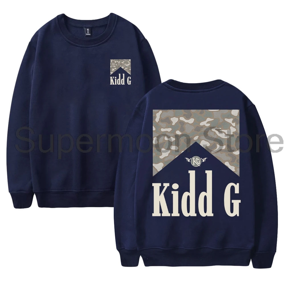 Kidd G Camo Smoke Merch 2025 جولة حول العالم Crewneck كم طويل ملابس الشارع الشهير النساء الرجال البلوز بلوزات #5