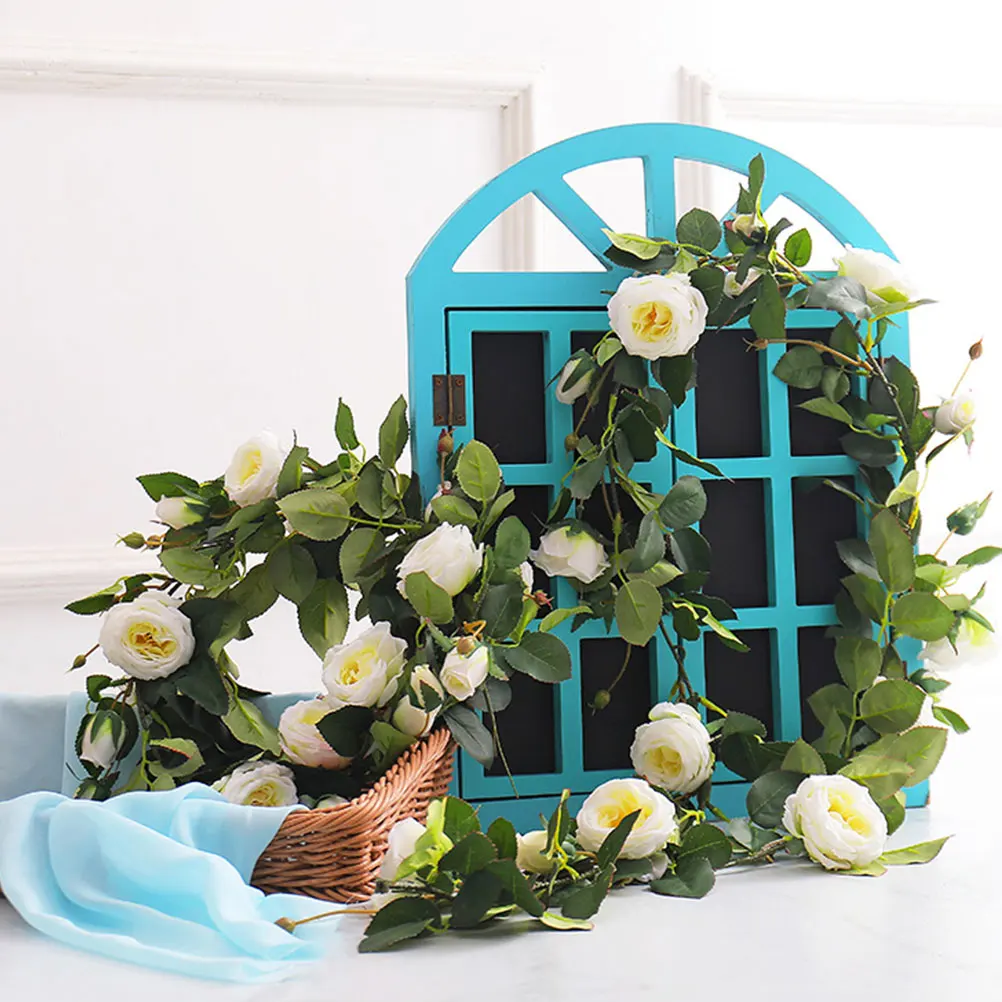 

Artificial Plant Plastic Leaves Home Decoration Wedding Rattan Simulation Rattan Fake Cirrus Flower Arrangement