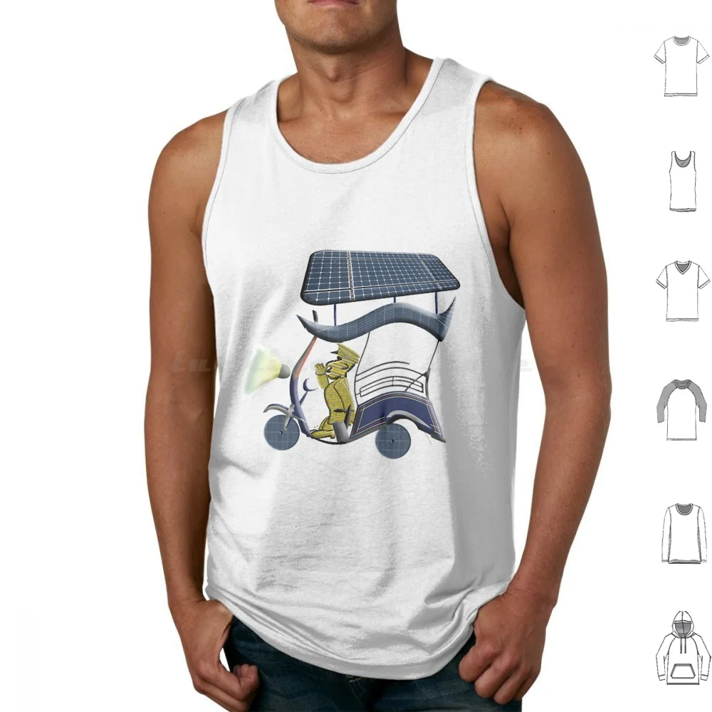 Cartoon. Sev Solar Electric Vehicles. Tuk. Tank Tops Print Cotton Sev Delta Squad Republic Commando Scorch Fixer Sev