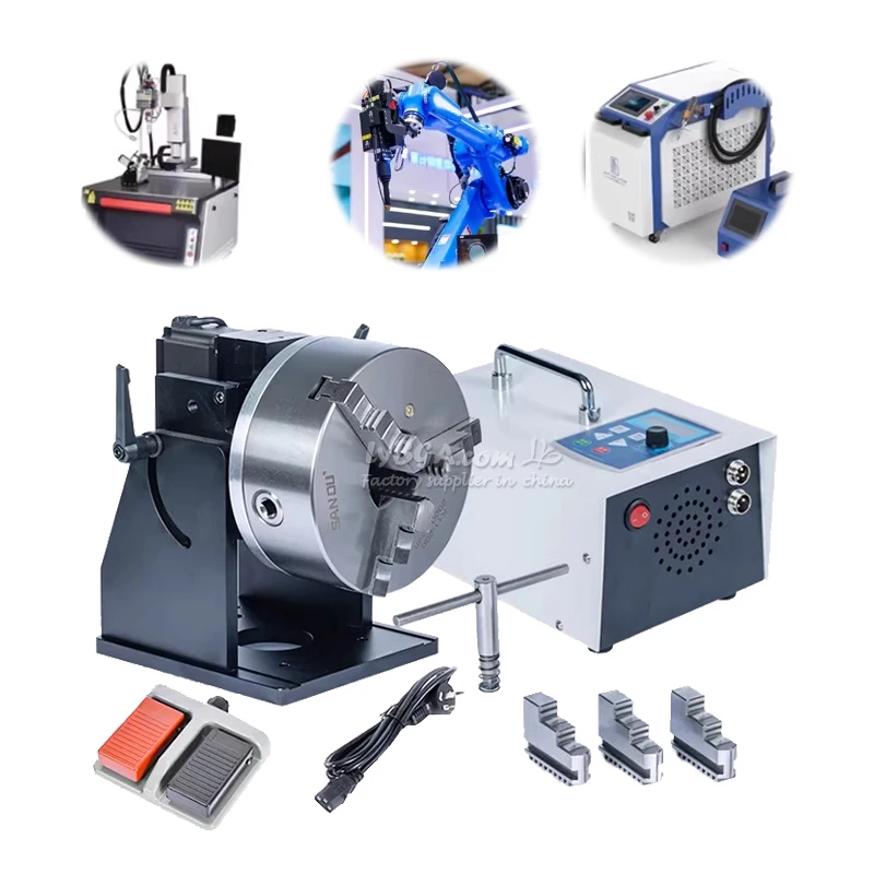 Automatic CNC Precision Positioner TIG Welding Laser Welding Marking Machine Rotary Table Rust Removal Machine Inspection Rotary